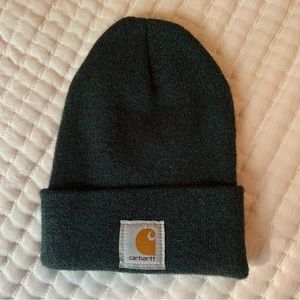 Never Worn Dark Green Carhartt Beanie